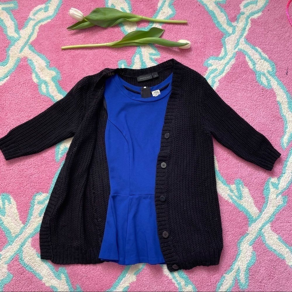 Kenneth Cole light linen cotton blend cardigan